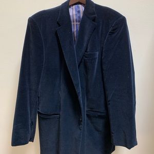 Navy velvet Jhane Barnes blazer